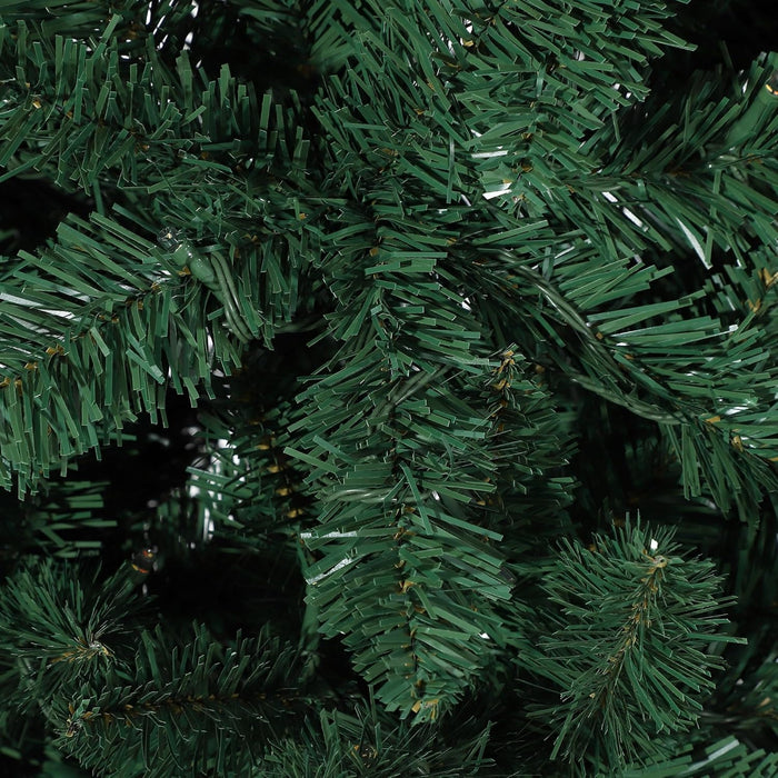 12 FT Pre-Lit Christmas Tree, Artificial Pencil Holiday Decoration with 700 LED Light & 2053 Tips, Metal Foldable Stand for Indoor and Outdoor Use, Green