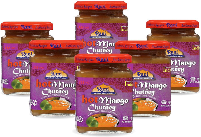 Rani Sweet Mango Chutney (Indian Preserve) 12.3oz (350g) Glass Jar, Ready to eat, Vegan ~ Gluten Free, All Natural, NON-GMO