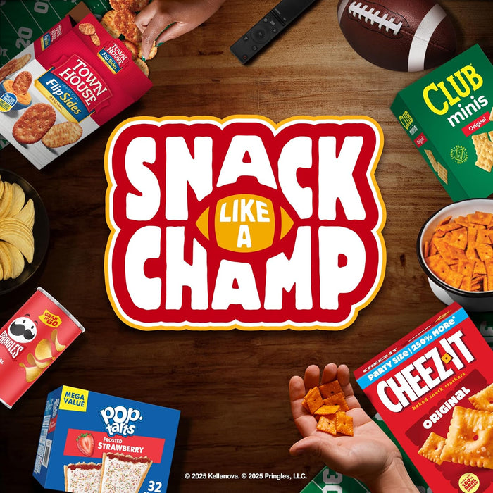 Cheez-It Cheese Crackers, Baked Snack Crackers, Lunch Snacks, Family Size, Variety Pack (3 Boxes)