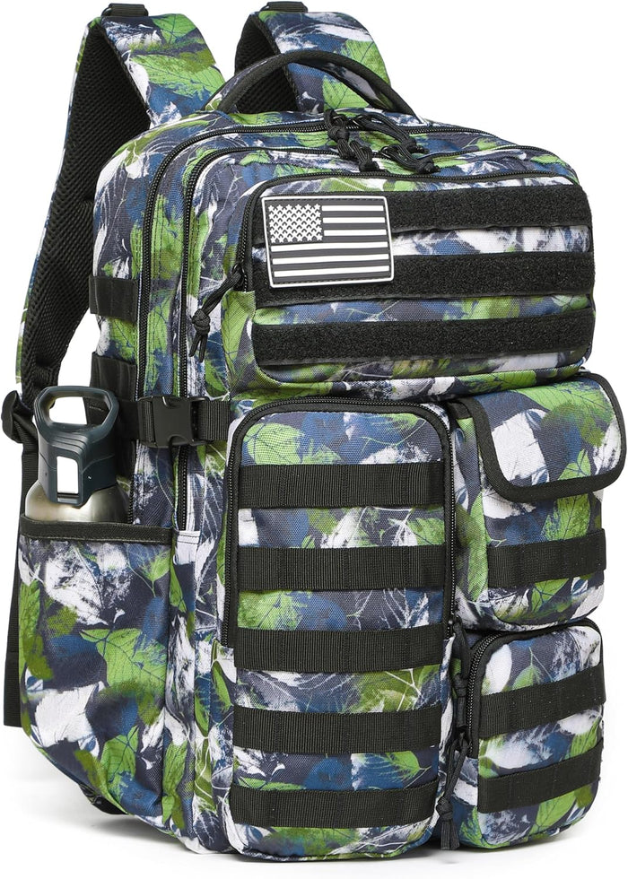 Wotony Tactical Backpack - Military waterproof backpack with multiple pockets and tactical gear for the outdoors (Black, 30L)