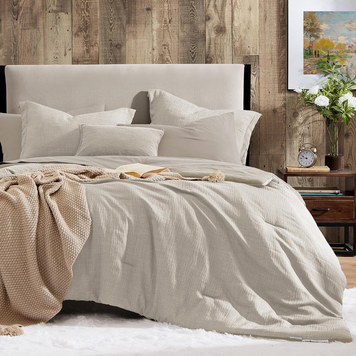 Geniospin California King Comforter Set - 7 Pieces Comforter King Size, Soft Solid Bedding Set for All Season, Textured Bed in a Bag with Sheets, Pillowcases & Shams (Dark Green,108''x92'')