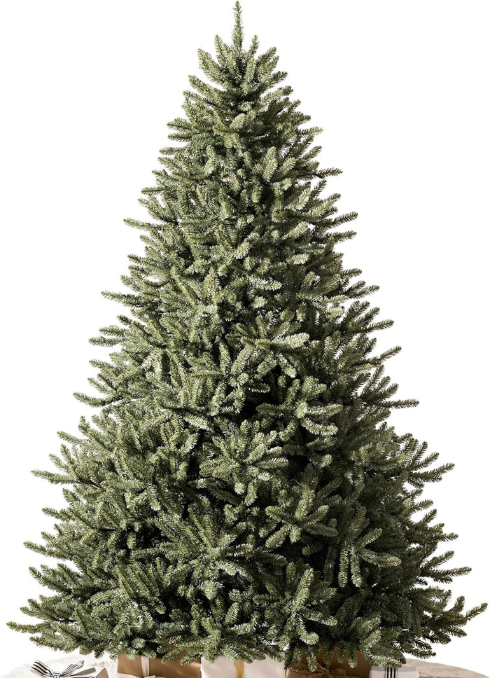 Balsam Hill 4.5ft Pre-Lit Classic Blue Spruce - Artificial Christmas Tree with 300 Clear Incandescent Lights, Easy Plug Technology, Premium Stand & Storage Bag for Indoor Holiday Decorating