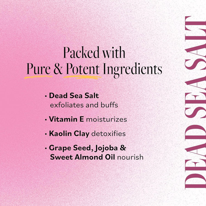 DERMA E Microdermabrasion Scrub with Dead Sea Salt & Citrus Essential Oils – Facial Exfoliating Scrub Smooths, Revitalizes and Renews – Ideal for Scars and Wrinkles, 2oz
