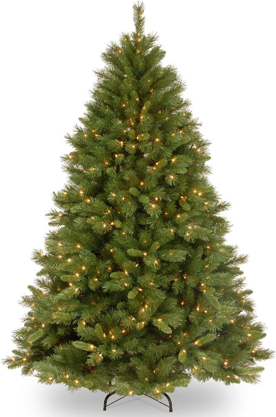 National Tree Company Pre-lit Artificial Christmas Tree | Includes Pre-strung White Lights and Stand | Winchester Pine - 7.5 ft