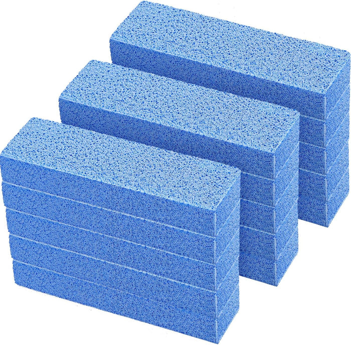20 Pieces Pumice Stones for Cleaning - Pumice Scouring Pad, Stick Cleaner for Removing Toilet Bowl Ring, Bath, Household, Kitchen, Pool, 5.9 x 1.4 x 0.9 Inch(Gray)