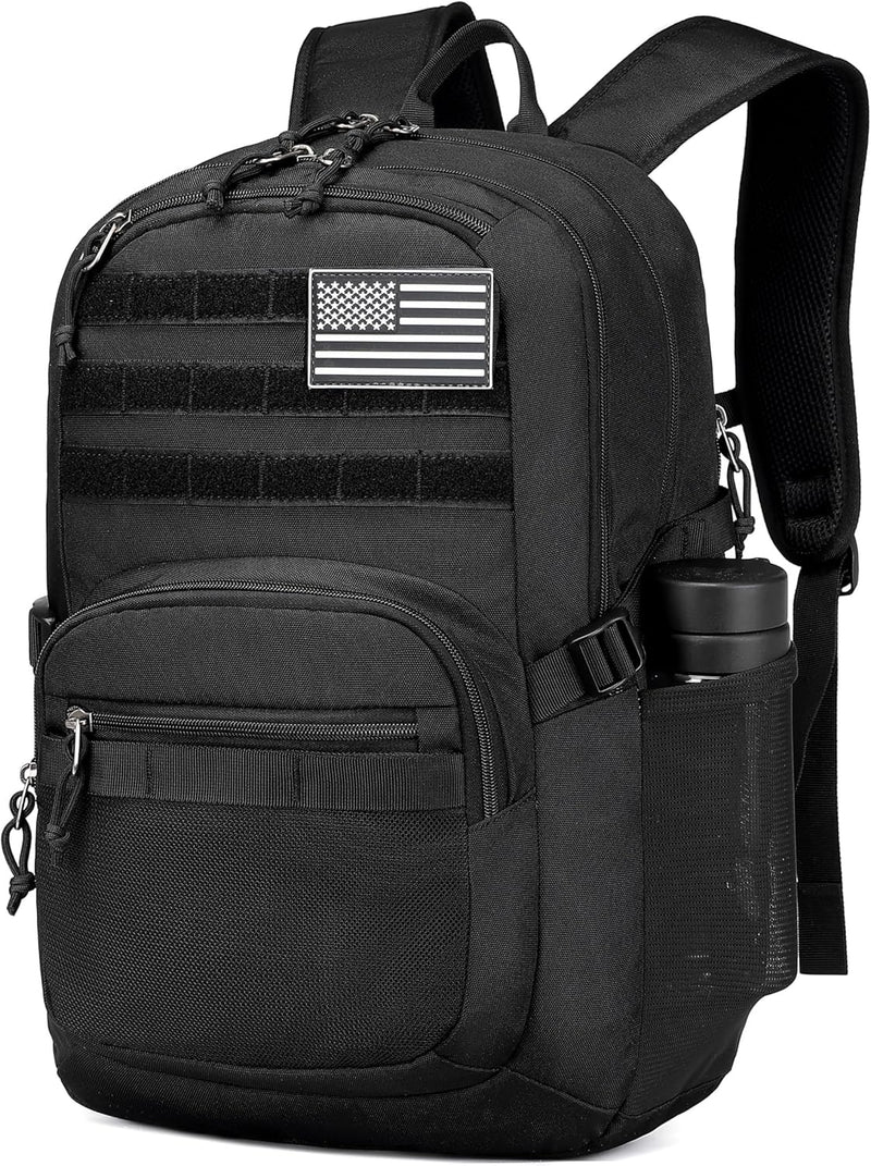 Military Tactical Backpack for Men Army 3 Days Assault Pack Bag with Molle System for Outdoor Adventures (khaki, 25L)