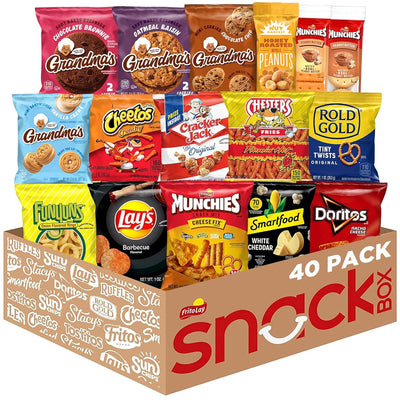 Frito-Lay Ultimate Snack Care Package, Variety Assortment of Chips, Cookies, Crackers & More, (Pack of 40)