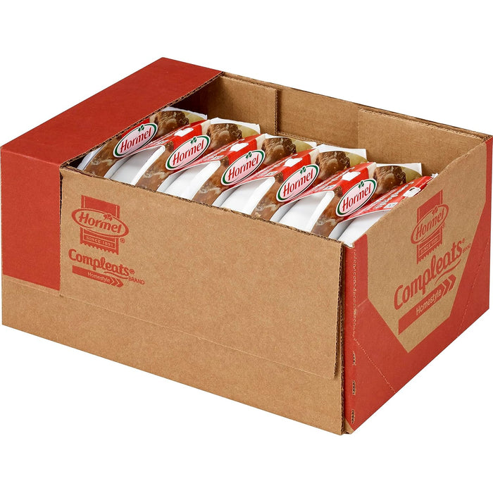 HORMEL COMPLEATS Meatloaf & Gravy With Mashed Potatoes Microwave Tray, 9 oz. (6 Pack)