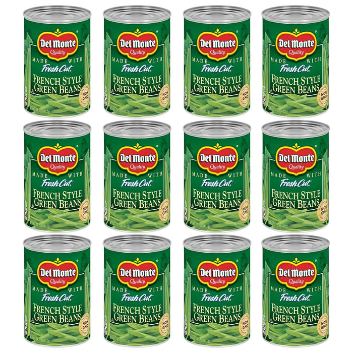 DEL MONTE BLUE LAKE French Style Green Beans, Canned Vegetables, 14.5 oz Can