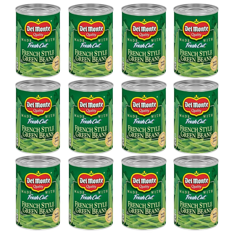 DEL MONTE BLUE LAKE French Style Green Beans, Canned Vegetables, 14.5 oz Can