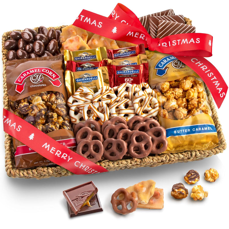 A Gift Inside Chocolate, Caramel and Crunch Grand Gift Basket