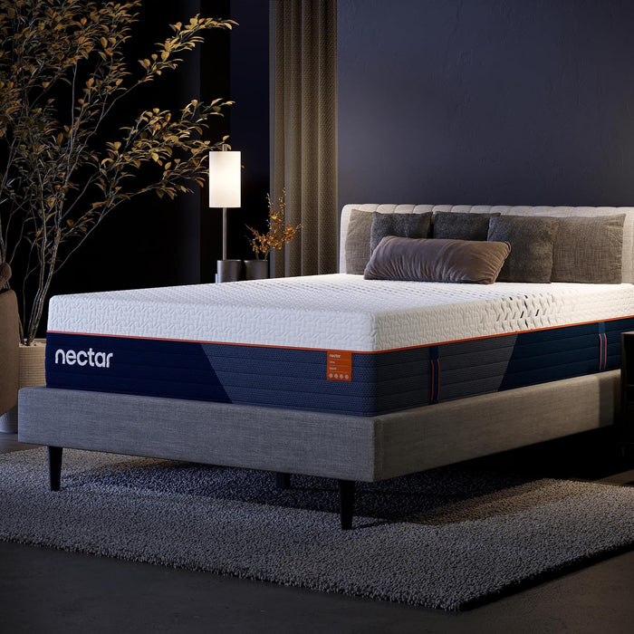 Nectar Classic Hybrid 12” Twin Mattress - Medium Firm - Memory Foam & Innerspring Coils - Cooling Top Layer - Pressure-Relief - Mattress in a Box - 365-Night Trial & Forever Warranty