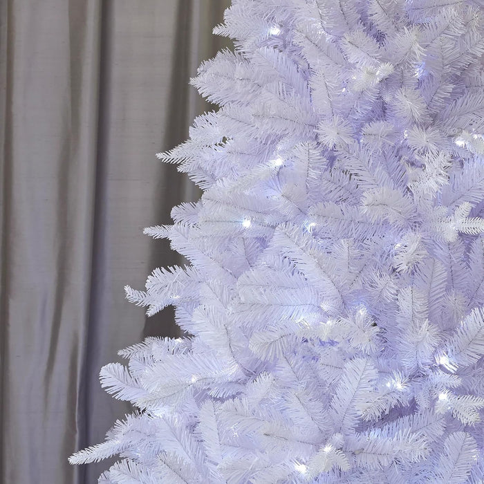 7.5 Foot Arctic Starburst Pine Pre-lit Artificial Tree (56" Diameter) with App-Based Lighting Controls, Storage Bag Included