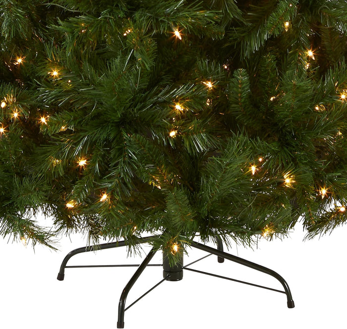 National Tree Company Pre-lit Artificial Christmas Tree | Includes Pre-strung White Lights and Stand | Winchester Pine - 7.5 ft