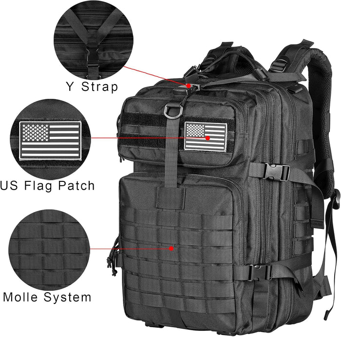 Himal Military Tactical Backpack - Large Army 3 Day Assault Pack Molle Bag Rucksack,40L