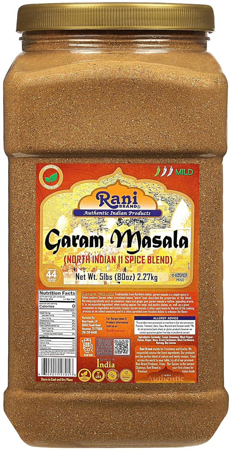 Rani Garam Masala Indian 11 Whole Spices Blend 10oz (283g) PET Jar ~ All Natural, Salt-Free | Vegan | No Colors | Gluten Friendly | NON-GMO | Kosher | Indian Origin