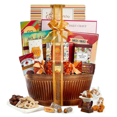 Broadway Basketeers Gift Basket Holiday Thanksgiving Gifts for Women, Men, Families, Christmas, Teacher, College, Appreciation, Thank You, Birthday, Corporate, Get Well, Sympathy Chocolate Baskets