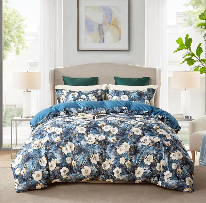 Cupocupa Duvet Cover Set;Duvet Cover Full Bedding Set Fluffy Boho Duvet Cover Set Paisley Floral Bedding Collection Duvet Cover with Pillowcases
