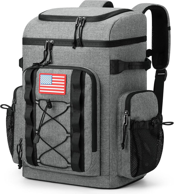 Maelstrom Backpack Cooler,Soft Lightweight Leakproof Tactical Cooler Backpack,35 Can Insulated Cooler Bag,Keeps 35 Cans Hot/Cold for Up to 16 Hours,Waterproof Lunch Bag for Men Women-Khaki
