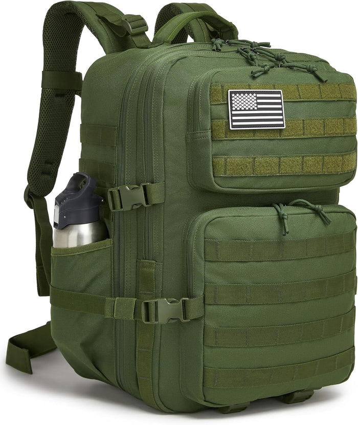 Military Tactical Backpack for Men Waterproof Daypack 3 Day Assault Pack Molle Bag with Water Bottle Holder