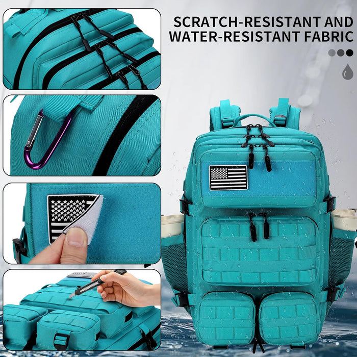 55L Tactical Backpack Heavy Duty Military Rucksack Molle Backpack 3 Day Assault Pack for Work Outdoors