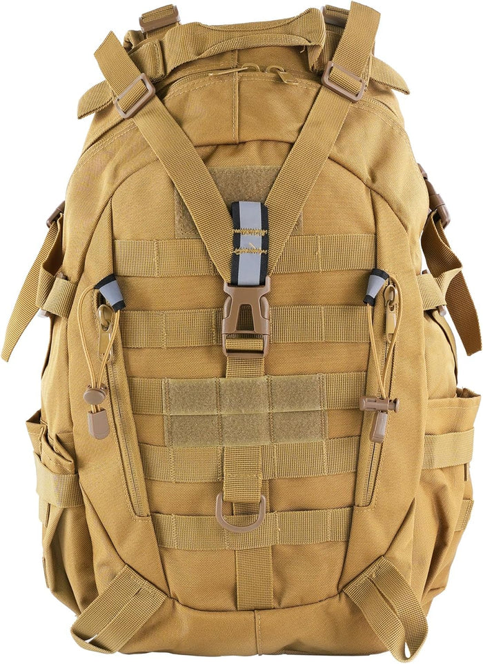 aiGear Tactical Backpack for Men, 25L Military Backpack, 3-Day Bug Out Bag for Camping Hiking Hunting with Molle System Army Daypack (25L Camo)