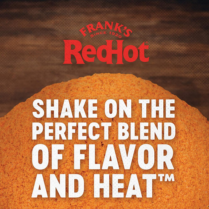 Frank's RedHot Original Seasoning, 21.2 oz (Pack of 6) - Six 21.2 Ounce Containers of Hot Sauce Seasoning Blend of Savory Garlic and Spicy Cayenne Pepper, Perfect for Dry-Rubs