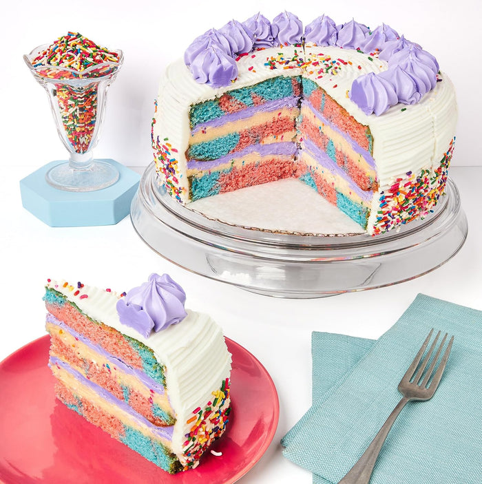 David's Cookies Layered Carrot Cake 10" - Pre-sliced 14 pcs. Fresh Gourmet Bakery Dessert With Rich Cream Cheese Frosting, Delicious Gourmet Easter Food Cake Gift Idea for Women, Men, Kids and Family
