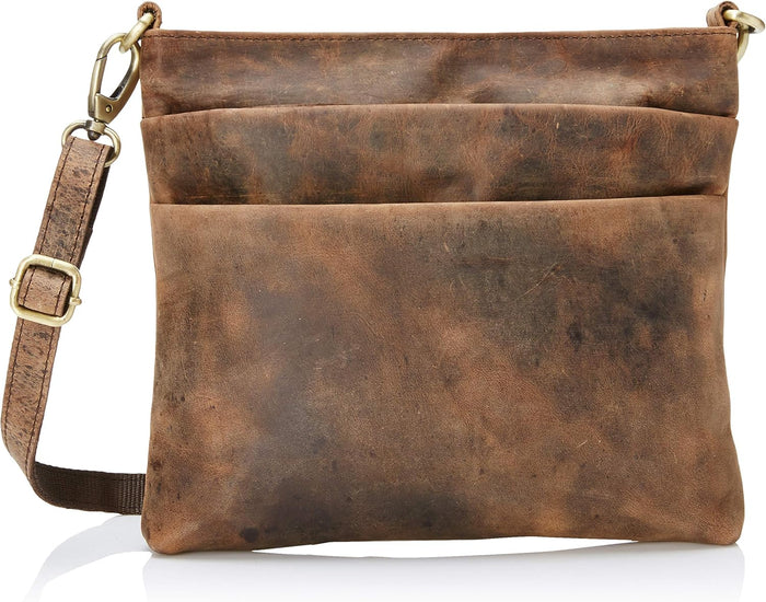 Ruzioon Vintage Leather Crossbody bags for Women - Sling Women Purse, Shoulder bags & Handbags