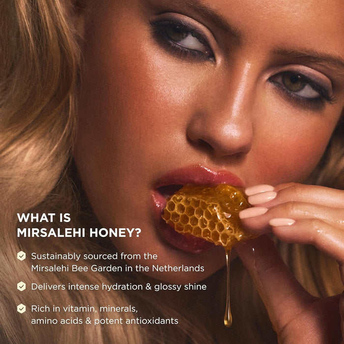 Gisou Honey Infused Hair Oil Mini - Hydrating & Frizz Control Treatment with Mirsalehi Honey, Adds Shine & Heat Protectant for All Hair Types, 0.7 Fl Oz