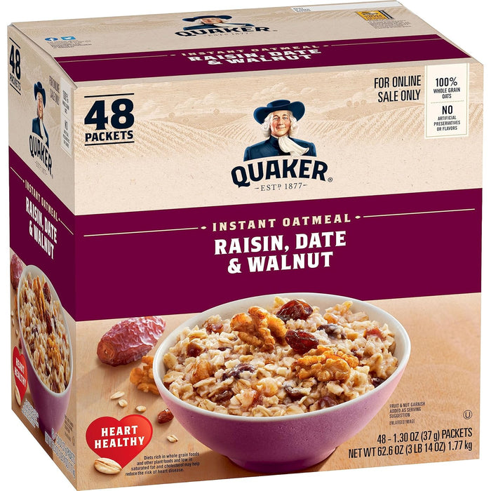 Quaker Immunity Instant Oatmeal, 3 Flavor Variety Pack, Good Source of Vitamins C, D, & Zinc, Whole Grains, No Artificial Flavors, No Colors from Artificial Sources, 1.41 oz Packets, (32 Pack)