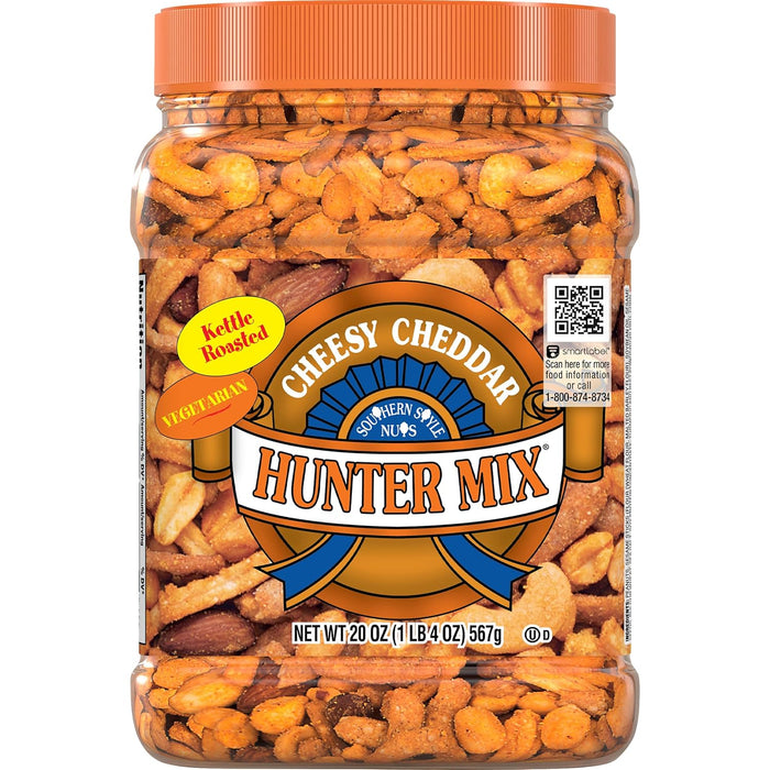 Southern Style Nuts Gourmet Hunter Mix, 23 Ounces, Sesame Sticks, Peanuts, Sunflower Kernels, Almonds, Cashews, and Pepitas (Pack of 2)