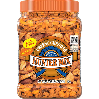 Southern Style Nuts Cheesy Cheddar Hunter Bulk Trail Mix, 20 oz (Pack of 1), Roasted Peanuts, Sesame Sticks, Corn Sticks, Almonds & Cashews, Mixed Nuts, Snacks for Adults & Kids