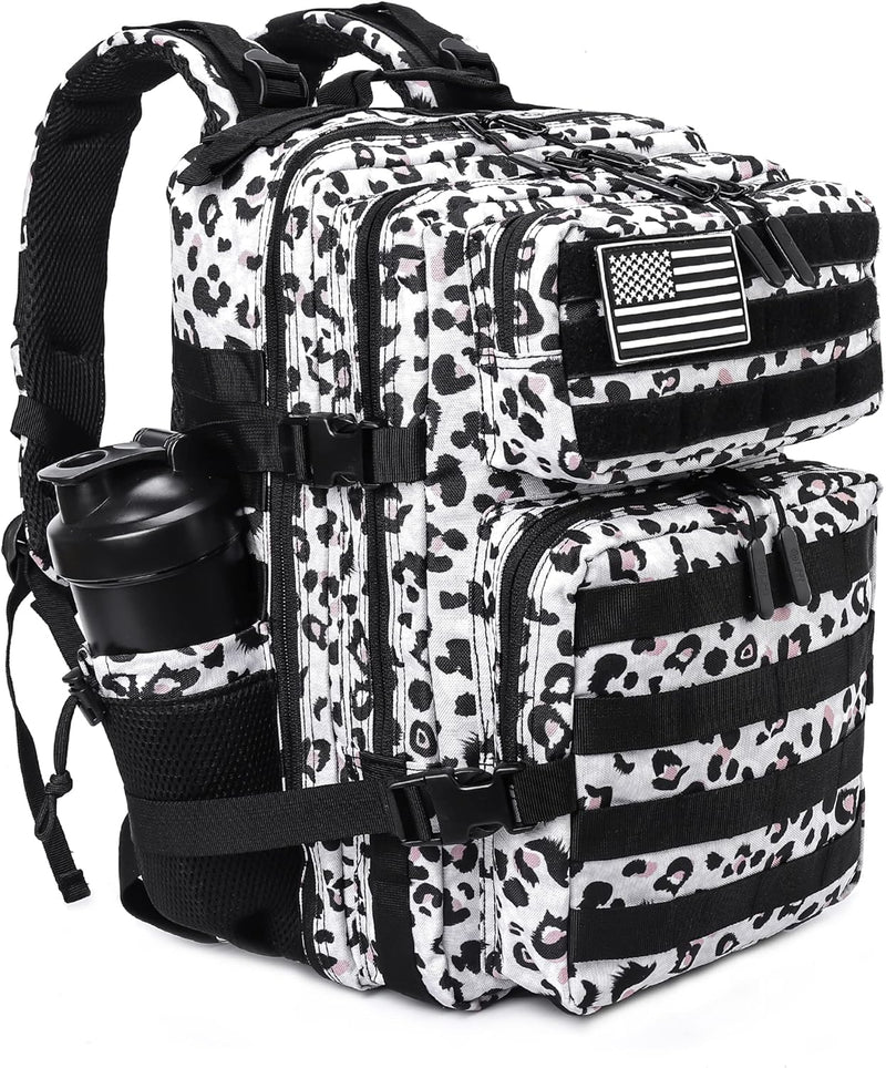 LHI Tactical Military Backpack for Men and Women 25L/35L Army Assault Pack Bag Small Rucksack with Bottle Holder