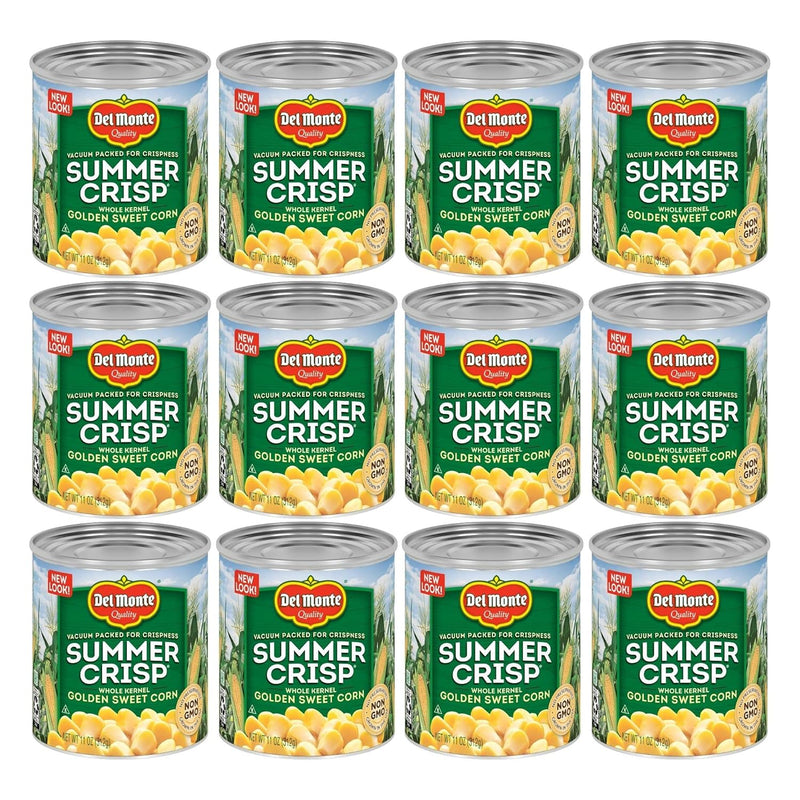 DEL MONTE FRESH CUT Golden Sweet Whole Kernel Corn Canned Vegetables, 4-Pack, 15.25 oz Cans
