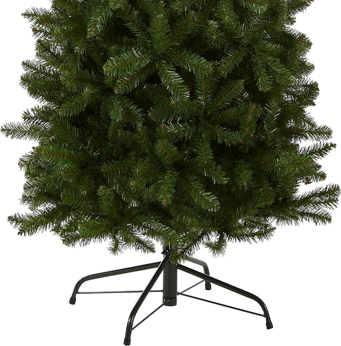 National Tree Company Artificial Slim Christmas Tree, Green, Kingswood Fir, Includes Stand, 9 Feet