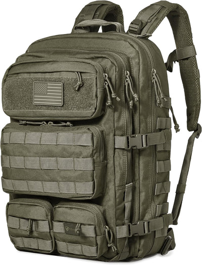 Falko Tactical Backpack 50L, 2.4x Stronger, Large Military Molle Rucksack, Heavy Duty, Work and Outdoors