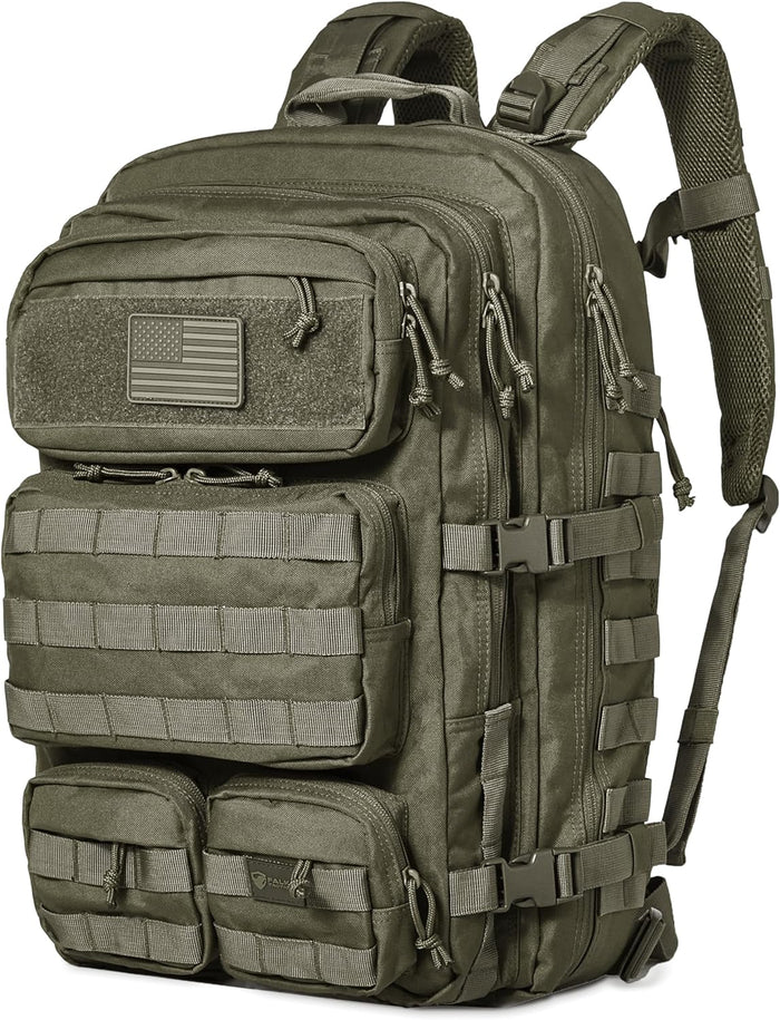 Falko Tactical Backpack 50L, 2.4x Stronger, Large Military Molle Rucksack, Heavy Duty, Work and Outdoors