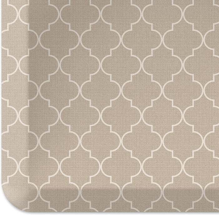 NewLife by GelPro Ergo-Foam Cushioned Anti-Fatigue Standing Kitchen Floor Mat, Padded Stain-Resistant, Waterproof, Non-Slip Comfort Padded Desk/Office Mat - 20" x 72", Patina Grey