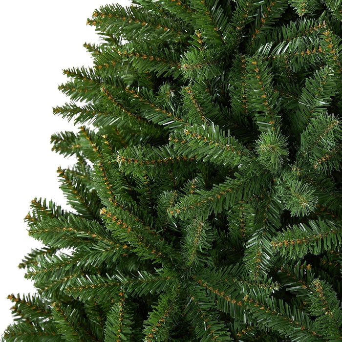 Yaheetech 7.5ft Premium Unlit Douglas Full Fir Christmas Tree with Foldable Stand Extra Thick Xmas Tree for Home Party Holiday Decoration with 2326 Branch Tips