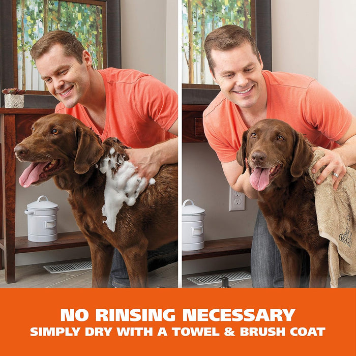 Wahl USA Pet Friendly Waterless No Rinse Shampoo for Animals – Lavender & Chamomile Scented - Cleaning, Conditioning, Detangling, & Moisturizing Shampoo for Dogs – 7.1 Oz - Model 820014A