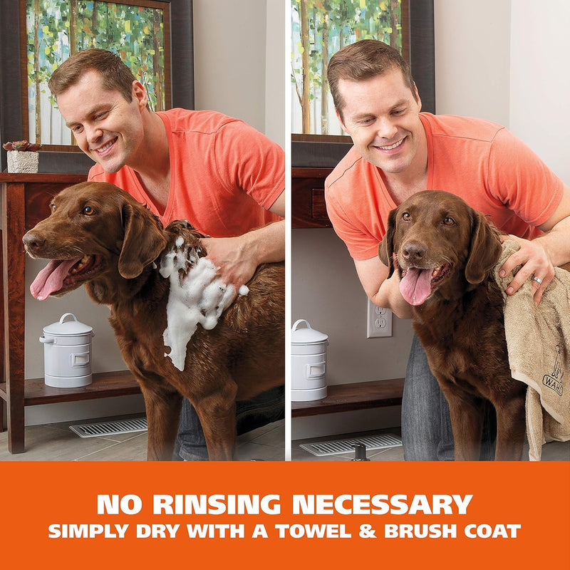 Wahl USA Pet Friendly Waterless No Rinse Shampoo for Animals – Lavender & Chamomile Scented - Cleaning, Conditioning, Detangling, & Moisturizing Shampoo for Dogs – 7.1 Oz - Model 820014A