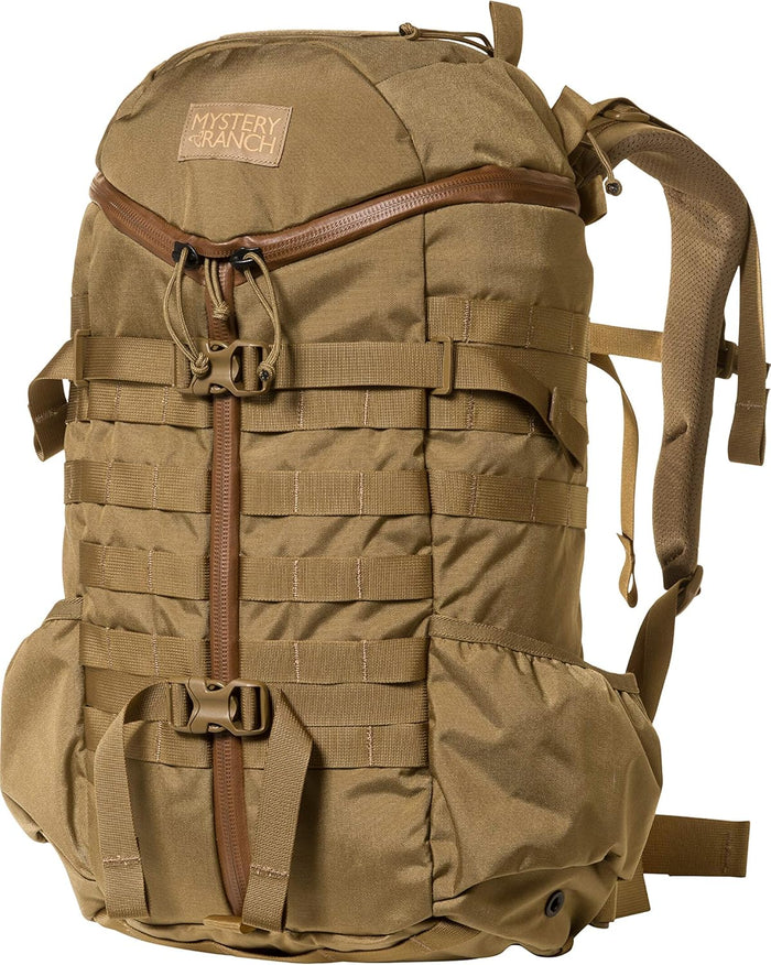 Mystery Ranch 2 Day Backpack – Tactical Daypack with Easy Access & Padded Computer Sleeve – Coyote, S/M