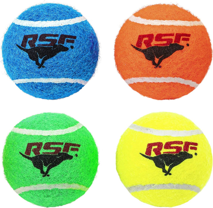 Franklin Pet Supply Co. Squeaky Dog Tennis Balls - Ready Set Fetch Dog Toy Tennis Balls with Squeaker - Perfect Pet Toy Fetch Ball for Small, Medium + Large Dogs - 3 Pack