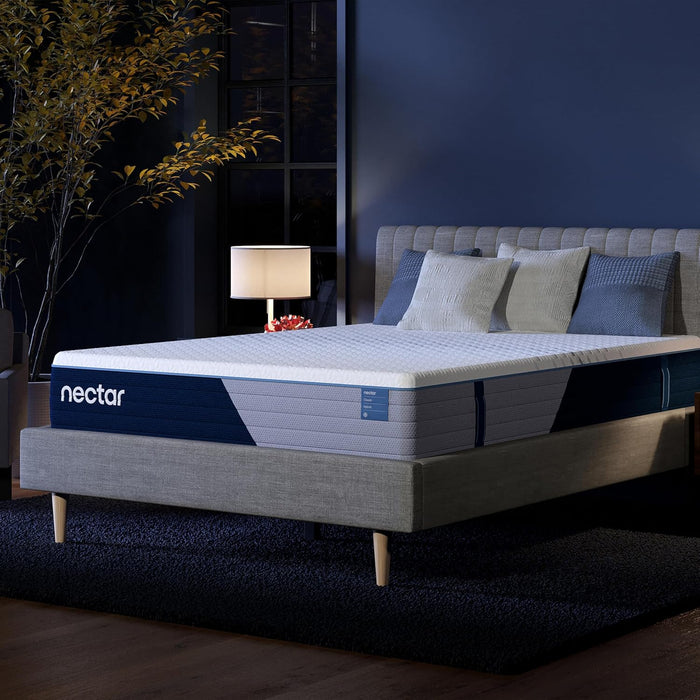 Nectar Classic Hybrid 12” Twin Mattress - Medium Firm - Memory Foam & Innerspring Coils - Cooling Top Layer - Pressure-Relief - Mattress in a Box - 365-Night Trial & Forever Warranty