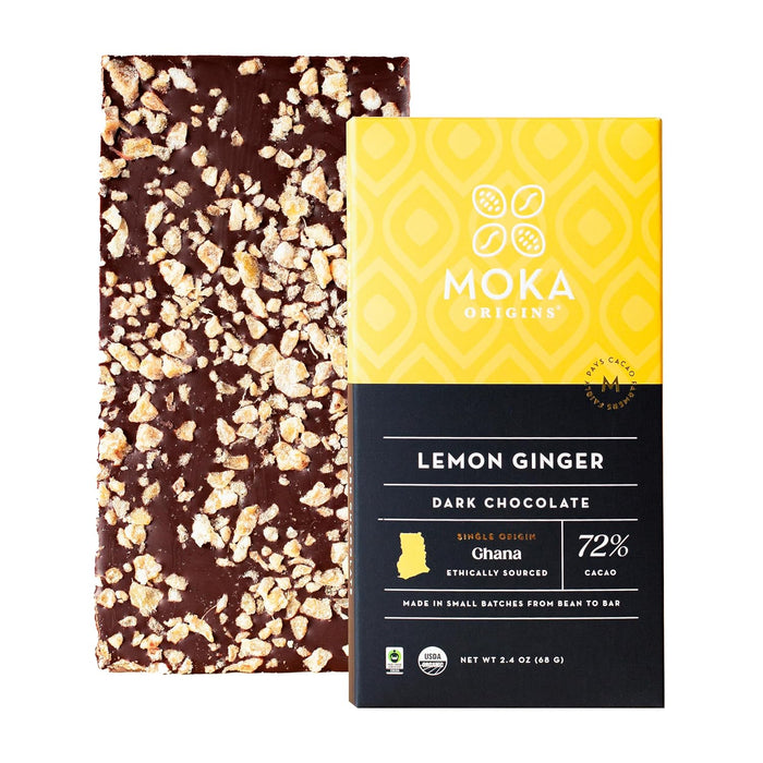 Moka Origins Organic Chocolate Bar Pack – Bean-to-Bar, Direct & Fair Trade, Small-Batch, Ethically Sourced, Gourmet, Artisan Craft Chocolate (12-Pack, Dark Milk)