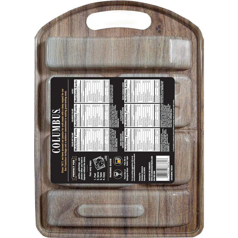 COLUMBUS Charcuterie Boards, Gourmet Meat and Cheese Tray for Entertaining, 12.5 Oz Charcuterie Tasting Board for Parties and Events