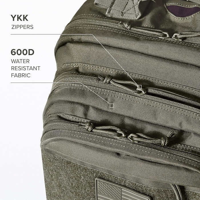 Falko Tactical Backpack 50L, 2.4x Stronger, Large Military Molle Rucksack, Heavy Duty, Work and Outdoors
