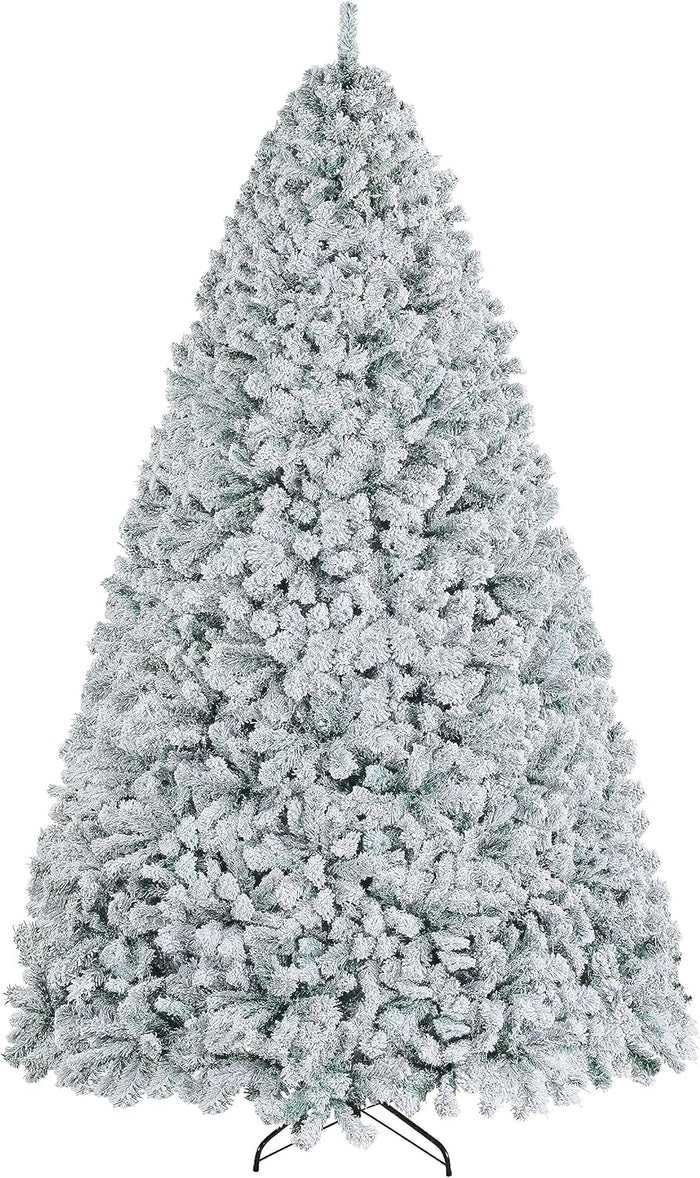 Yaheetech 9ft Artificial Christmas Tree, Realistic Premium Spruce Hinged Full Christmas Tree with 2028 Branch Tips Holiday Xmas Tree W/Metal Hinges & Foldable Base for Home Party Office Decoration