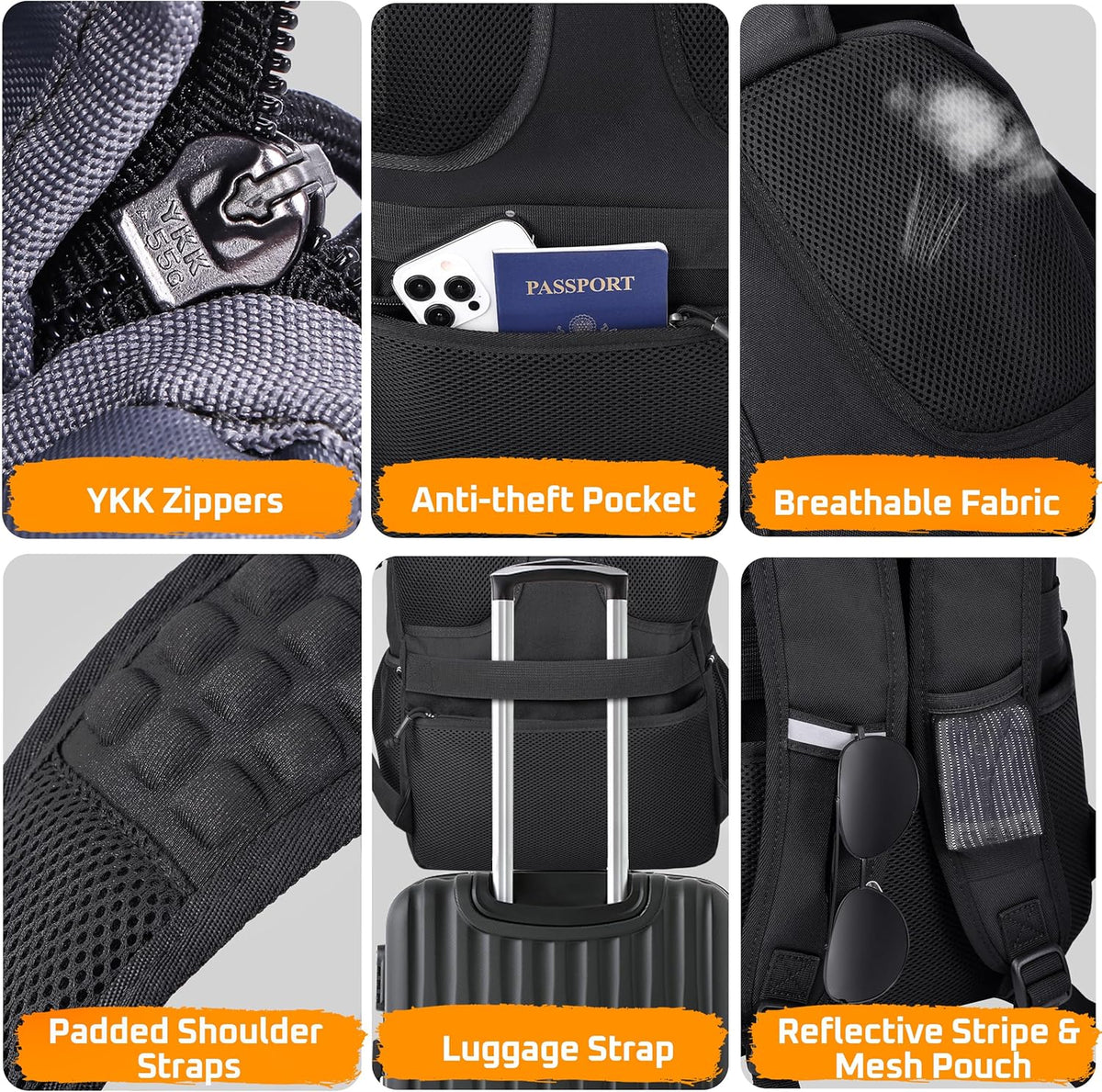 Lunch Box Backpack for Men, Tactical Cooler Backpack with Laptop Compartment Leakproof RFID Lunchbox Bag for Work